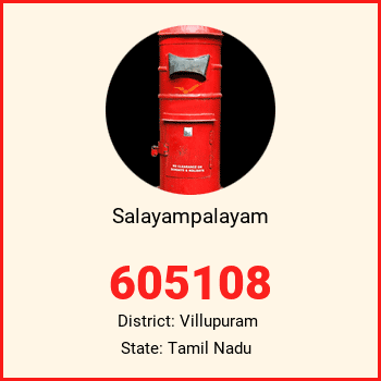 Salayampalayam pin code, district Villupuram in Tamil Nadu