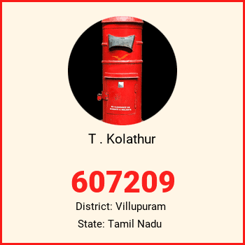 T . Kolathur pin code, district Villupuram in Tamil Nadu
