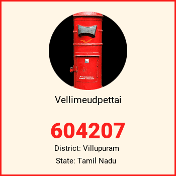Vellimeudpettai pin code, district Villupuram in Tamil Nadu