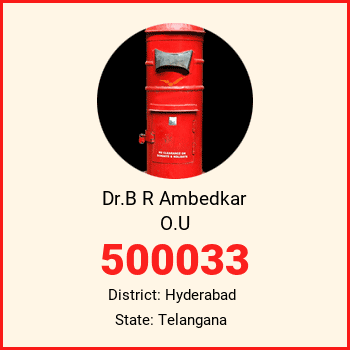 Dr.B R Ambedkar O.U pin code, district Hyderabad in Telangana