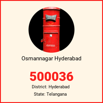 Osmannagar Hyderabad pin code, district Hyderabad in Telangana