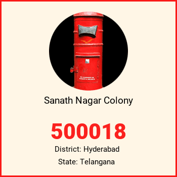Sanath Nagar Colony pin code, district Hyderabad in Telangana