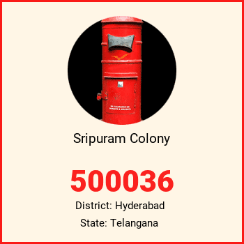Sripuram Colony pin code, district Hyderabad in Telangana