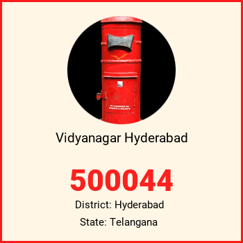 Vidyanagar Hyderabad pin code, district Hyderabad in Telangana