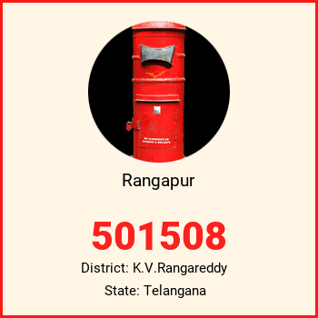 Rangapur pin code, district K.V.Rangareddy in Telangana