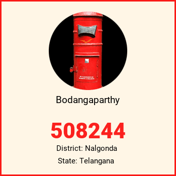 Bodangaparthy pin code, district Nalgonda in Telangana