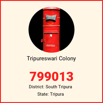Tripureswari Colony pin code, district South Tripura in Tripura