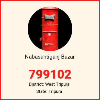 Nabasantiganj Bazar pin code, district West Tripura in Tripura
