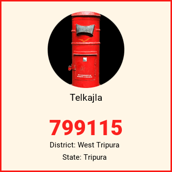 Telkajla pin code, district West Tripura in Tripura