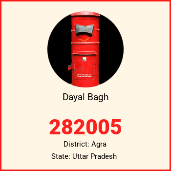 Dayal Bagh pin code, district Agra in Uttar Pradesh