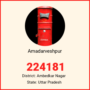 Amadarveshpur pin code, district Ambedkar Nagar in Uttar Pradesh
