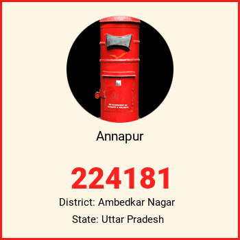 Annapur pin code, district Ambedkar Nagar in Uttar Pradesh