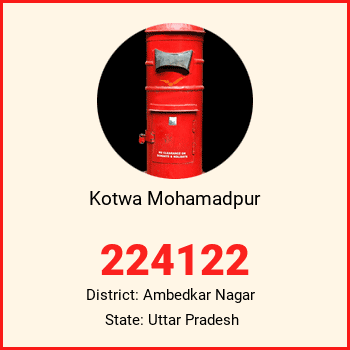 Kotwa Mohamadpur pin code, district Ambedkar Nagar in Uttar Pradesh