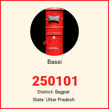 Bassi pin code, district Bagpat in Uttar Pradesh