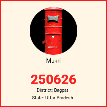 Mukri pin code, district Bagpat in Uttar Pradesh