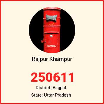 Rajpur Khampur pin code, district Bagpat in Uttar Pradesh