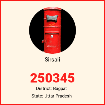 Sirsali pin code, district Bagpat in Uttar Pradesh