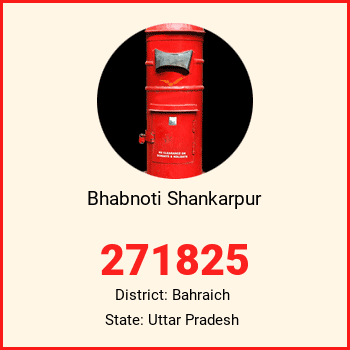 Bhabnoti Shankarpur pin code, district Bahraich in Uttar Pradesh