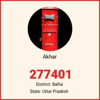Akhar pin code, district Ballia in Uttar Pradesh