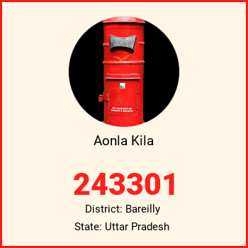 Aonla Kila pin code, district Bareilly in Uttar Pradesh