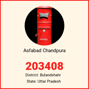 Asfabad Chandpura pin code, district Bulandshahr in Uttar Pradesh