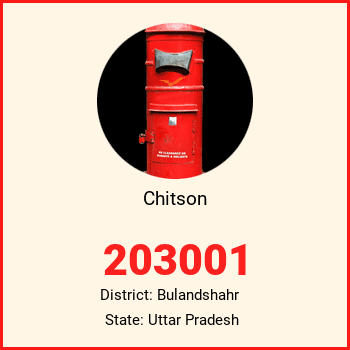 Chitson pin code, district Bulandshahr in Uttar Pradesh