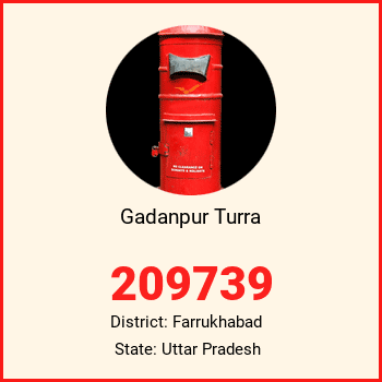 Gadanpur Turra pin code, district Farrukhabad in Uttar Pradesh