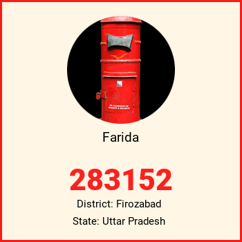 Farida pin code, district Firozabad in Uttar Pradesh