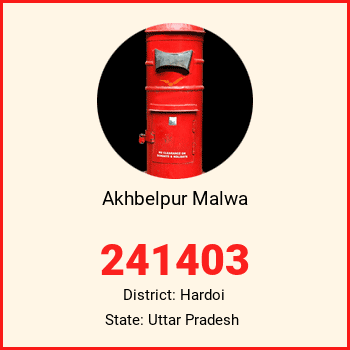 Akhbelpur Malwa pin code, district Hardoi in Uttar Pradesh