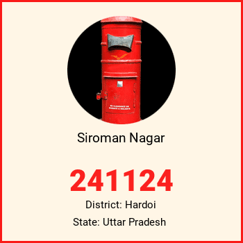 Siroman Nagar pin code, district Hardoi in Uttar Pradesh