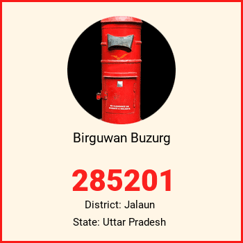 Birguwan Buzurg pin code, district Jalaun in Uttar Pradesh