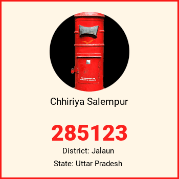 Chhiriya Salempur pin code, district Jalaun in Uttar Pradesh