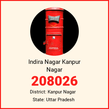 Indira Nagar Kanpur Nagar pin code, district Kanpur Nagar in Uttar Pradesh