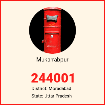 Mukarrabpur pin code, district Moradabad in Uttar Pradesh