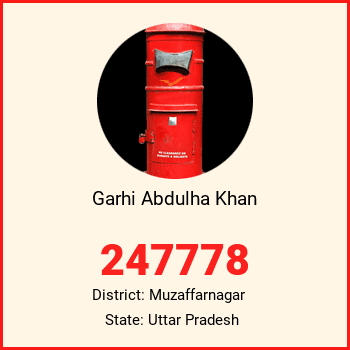 Garhi Abdulha Khan pin code, district Muzaffarnagar in Uttar Pradesh