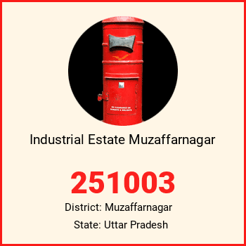 Industrial Estate Muzaffarnagar pin code, district Muzaffarnagar in Uttar Pradesh