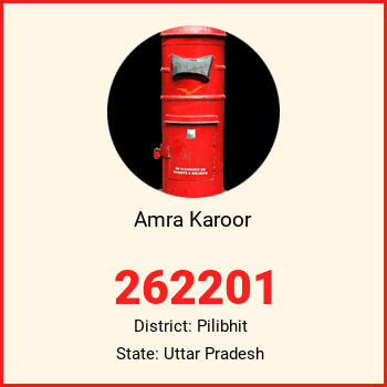 Amra Karoor pin code, district Pilibhit in Uttar Pradesh