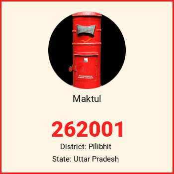 Maktul pin code, district Pilibhit in Uttar Pradesh