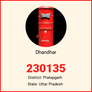 Dhandhar pin code, district Pratapgarh in Uttar Pradesh