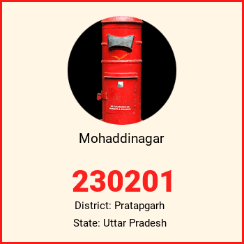Mohaddinagar pin code, district Pratapgarh in Uttar Pradesh