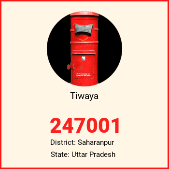 Tiwaya pin code, district Saharanpur in Uttar Pradesh