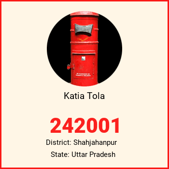 Katia Tola pin code, district Shahjahanpur in Uttar Pradesh