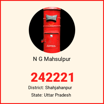 N G Mahsulpur pin code, district Shahjahanpur in Uttar Pradesh
