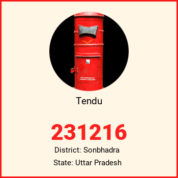 Tendu pin code, district Sonbhadra in Uttar Pradesh