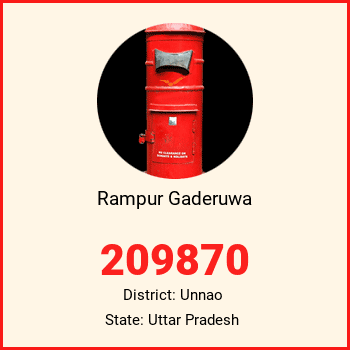 Rampur Gaderuwa pin code, district Unnao in Uttar Pradesh