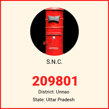 S.N.C. pin code, district Unnao in Uttar Pradesh