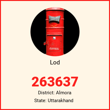 Lod pin code, district Almora in Uttarakhand