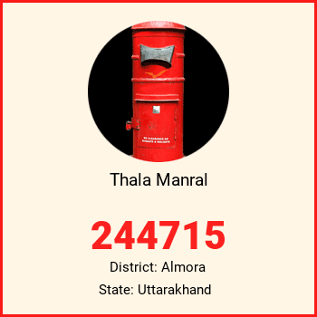 Thala Manral pin code, district Almora in Uttarakhand