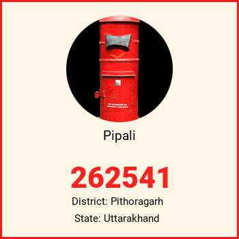 Pipali pin code, district Pithoragarh in Uttarakhand