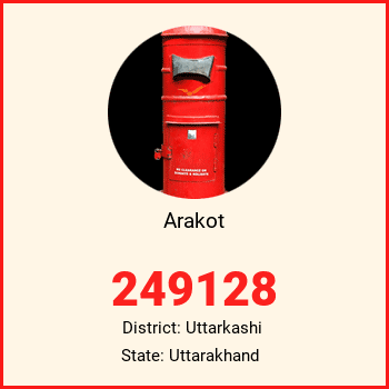Arakot pin code, district Uttarkashi in Uttarakhand
